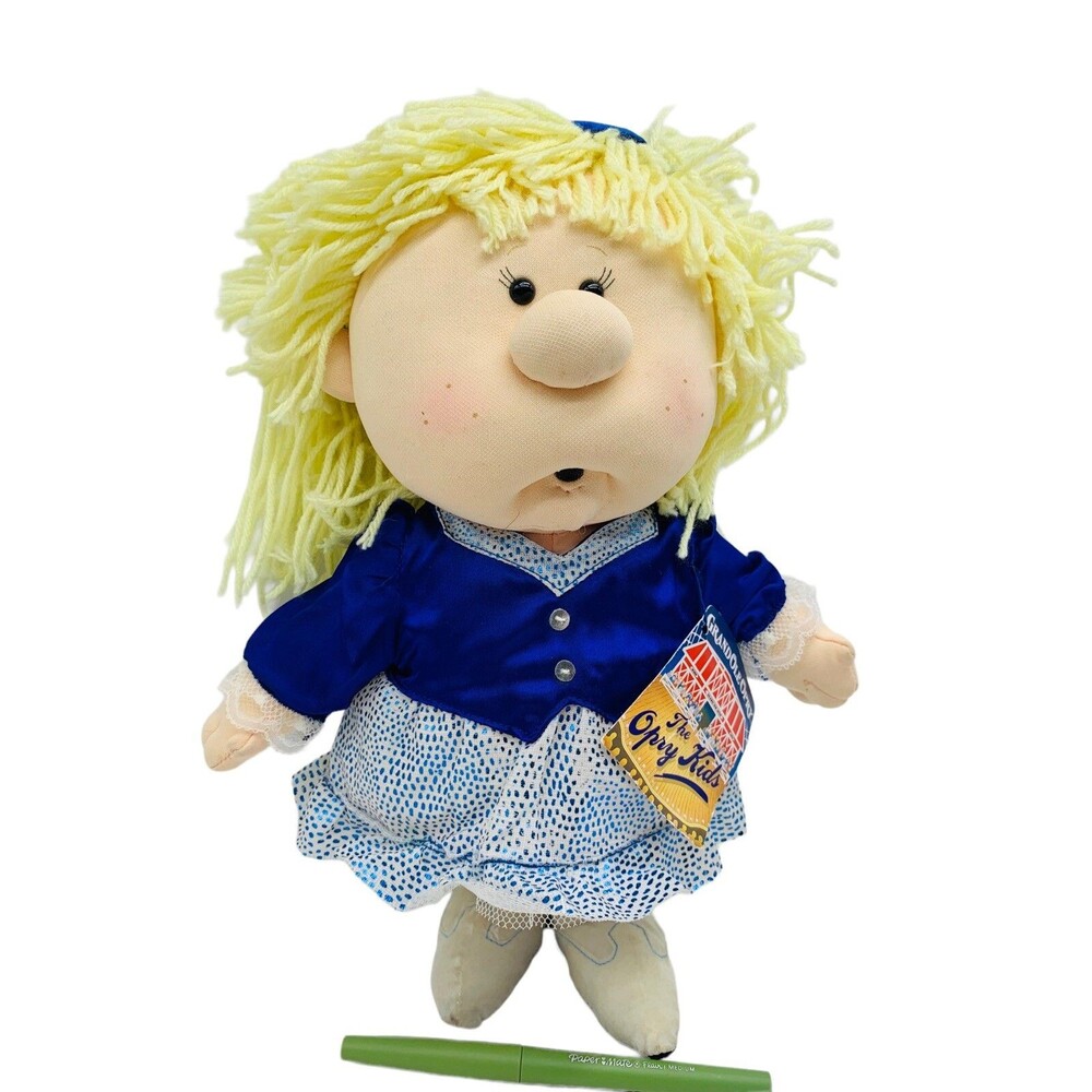 The Grand Ole Opry Kids 12" Plush Soft Sculpture Doll Yarn Hair 24kt Company Toy